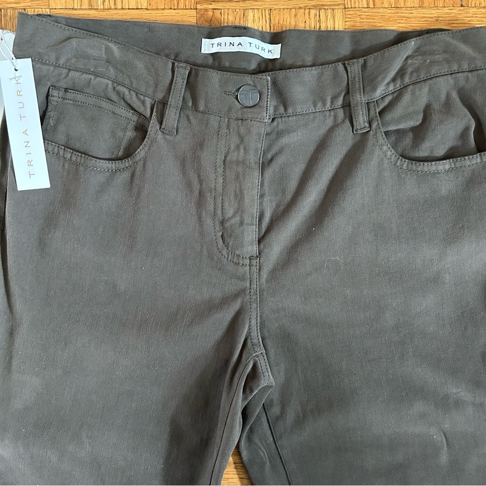 Trina Turk Women's Espresso Brown Skinny Pants